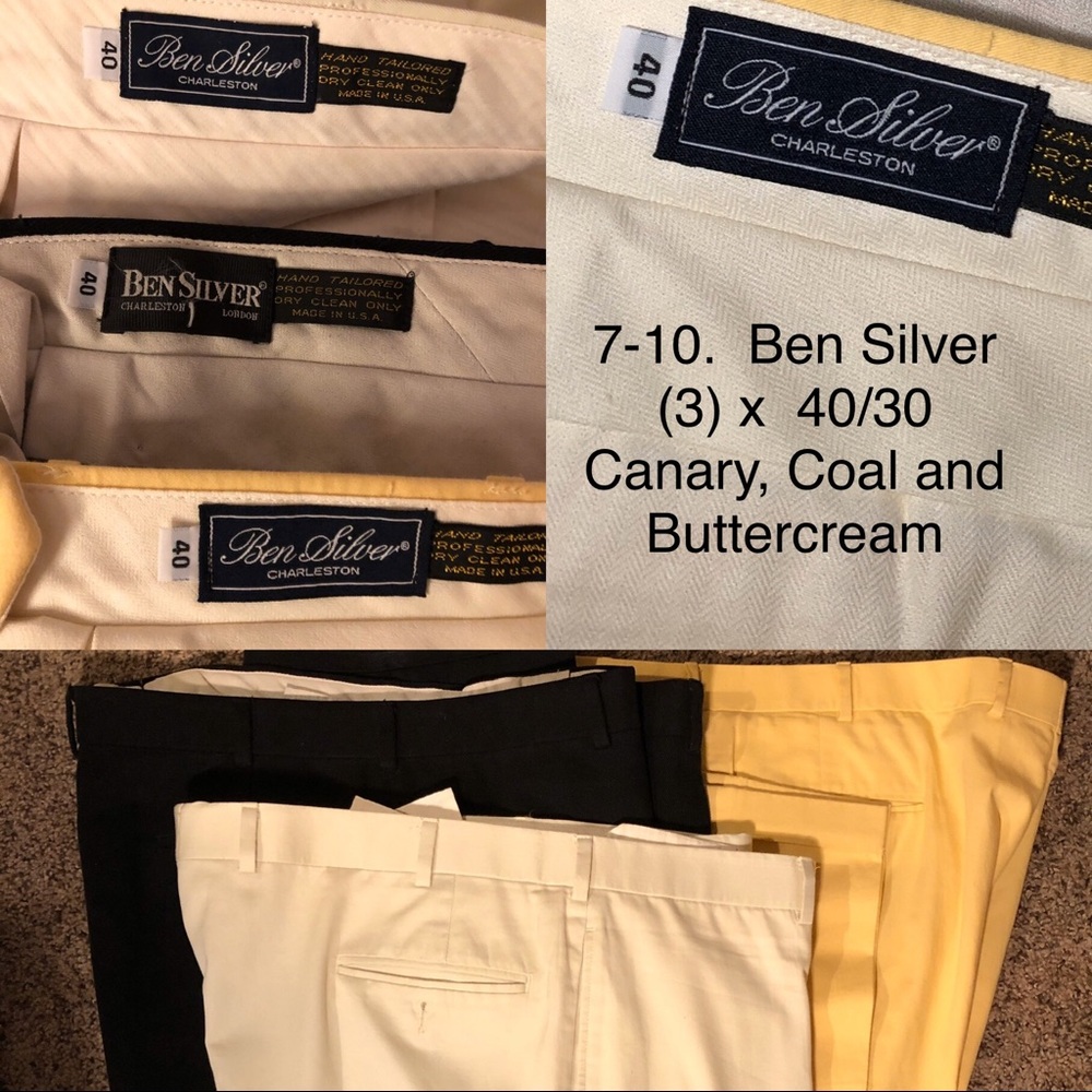 Bundle of 8!  (M sz 38 w/30" inseam)  Trousers